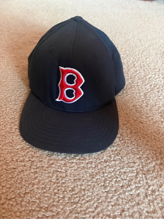 MLB Other - MLB Black Baseball Cap with Red Logo